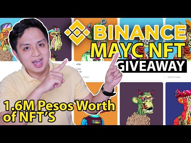 Get a chance to win a Mutant Ape Yacht Club NFT worth 1.6Million Pesos | BINANCE NFT GIVEAWAY!