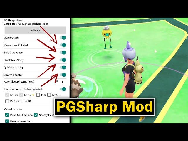 PGSharp Standard Features on Free Version | Get Instant Beat Team Rocket on PGSharp Free Version