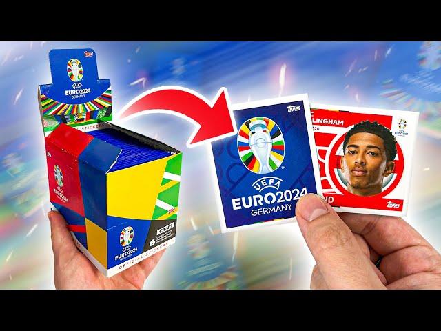 Opening 100 PACKS of EURO 2024 STICKERS! (Full Box Break!)