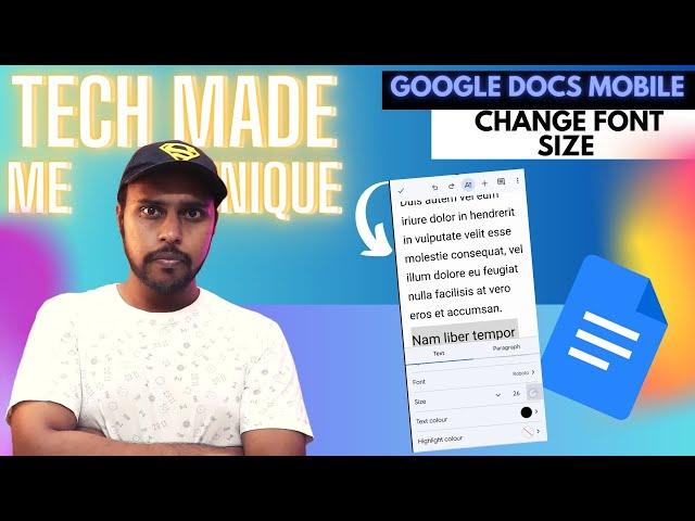 How to change font size google docs mobile | change font size google docs mobile