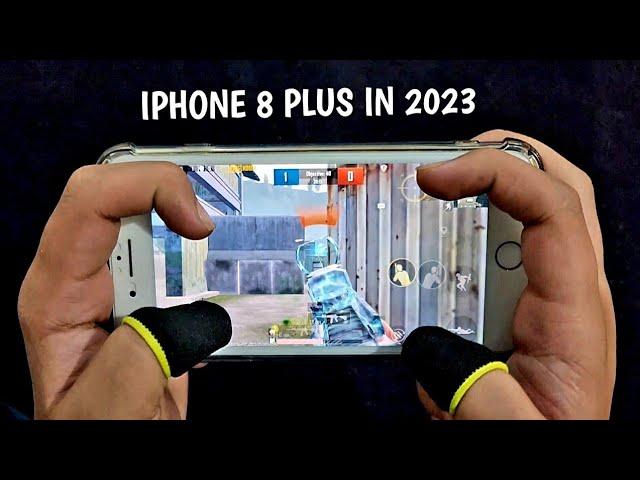 IPHONE 8 PLUS IN 2023 | ATW MACAZ VS PHARAOH X SUIT PLAYER | 4 FINGERS CLAW HANDCAM | PUBG MOBILE