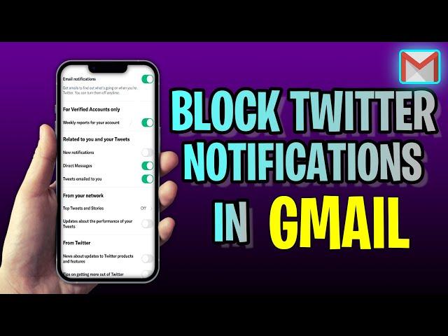 How To BLOCK Twitter Notifications In Gmail (2023 Update!)