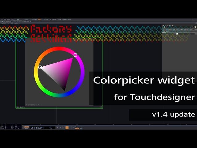 Colorpicker widget for Touchdesigner: v1.4