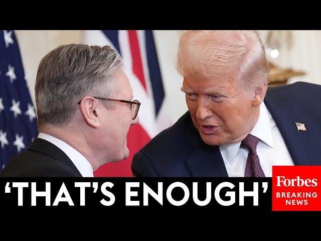 SHOCK MOMENT: Trump Abruptly Interrupts Starmer's Answer About US Trying To Annex Canada At Briefing