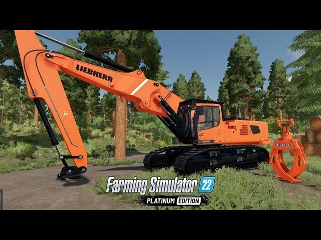 New LIEBHERR R960 SME Excavator is a Game Changer | FS22 | Farming Simulator 22