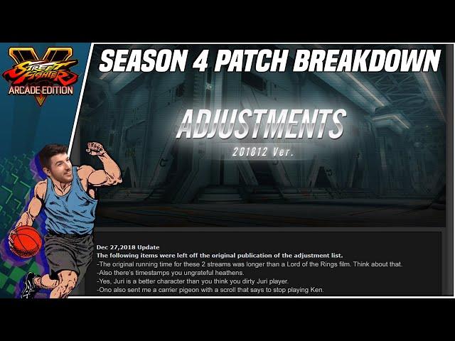 SFV AE Season 4 Patch Notes Breakdown