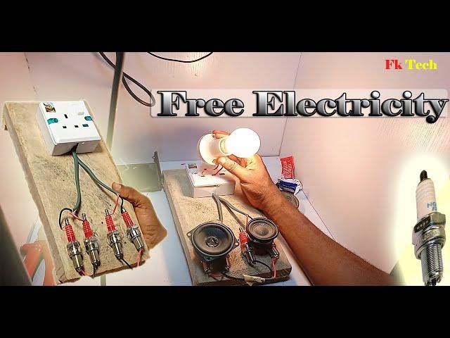 Free Electricity Energy With 4 Spark Plugs