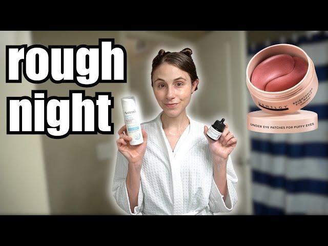 Skincare After A Rough Night | Vlog