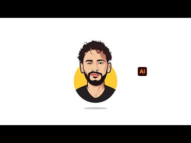 make simple vector avatar | adobe illustrator