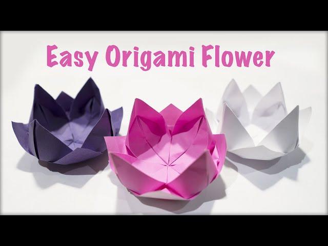 Easy Lotus Origami Flower / Origami Lotus