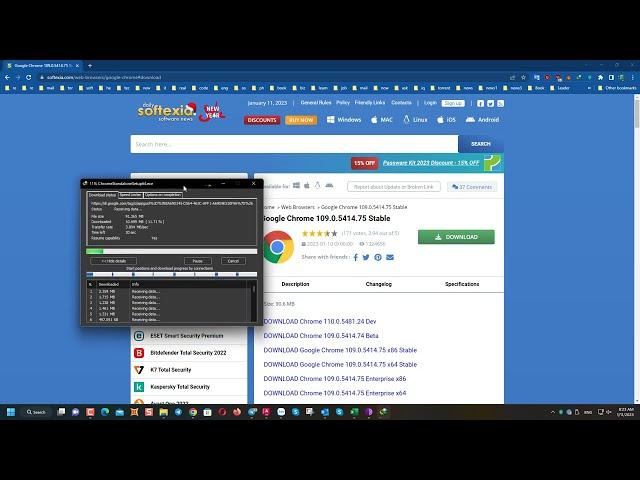 How to download and install Google Chrome 109.0.5414.75 Stable