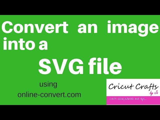 How to convert jpeg, pdf, png, bmp image into SVG file 