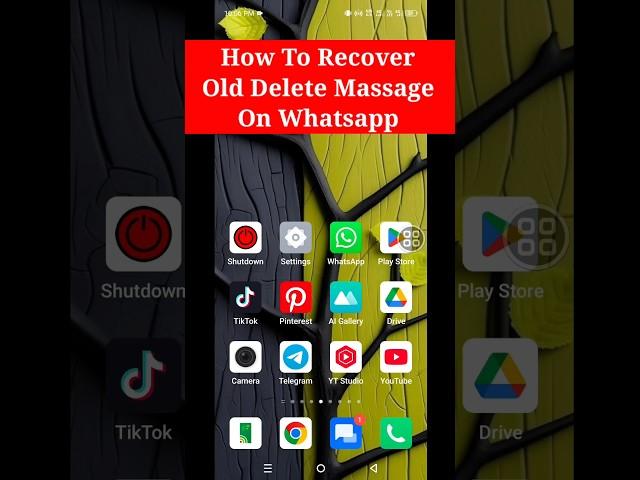 How To Recover Deleted WhatsApp Old Chat | Restore WhatsApp Messages 2025