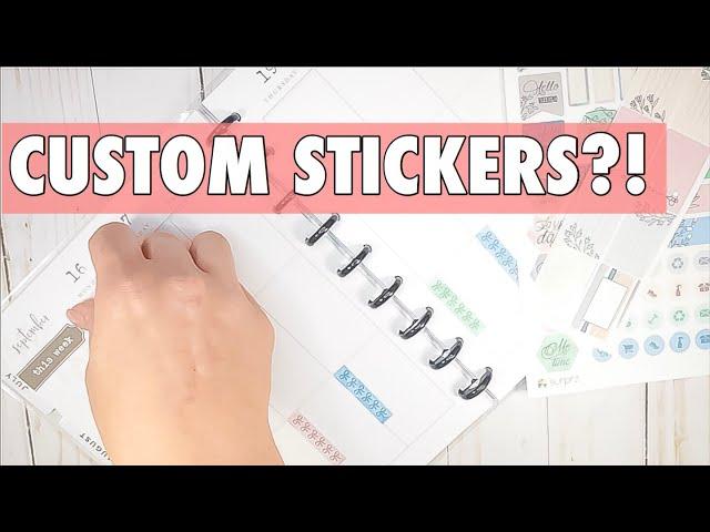 CUSTOM HAPPY PLANNER STICKERS?! | SURPRZ STICKER KIT UNBOXING + PLAN WITH ME