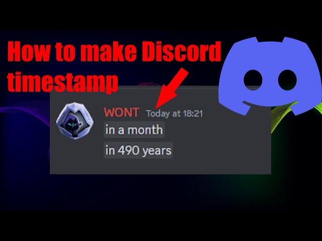 How to make discord countdown & timestamp