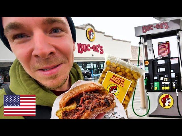 SHOCKED at WORLD'S LARGEST GAS STATION (first time at Buc-ee's)