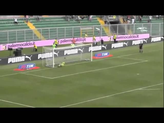 Fabrizio Miccoli Incredible Goal  forty yard volley for Palermo September 30 YouTube