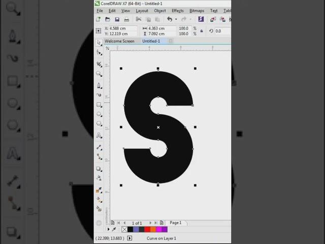 simple tips how to draw abstract s logo