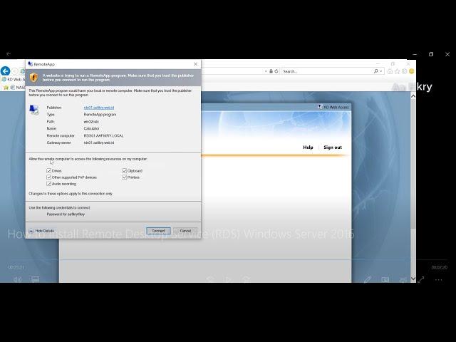 How to Install Remote Desktop Service RDS Windows Server 2016