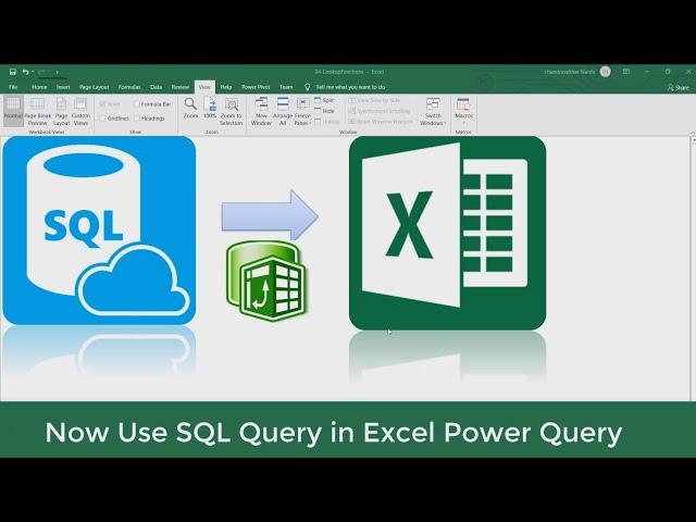 How to use Native SQL Queries on Excel Data with Power Query