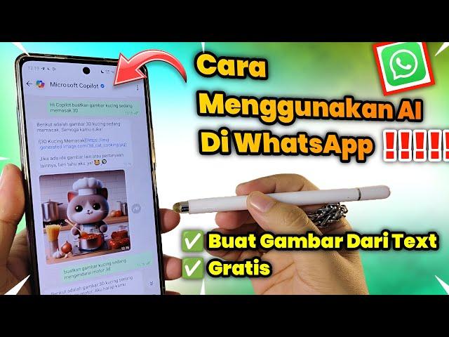 Nyobain AI Di Aplikasi WhatsApp Tanpa Aplikasi Tambahan | Cara Membuat Gambar 3D Dari Text Gratis