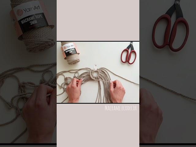 Сердечко макраме. Macrame heart tutorial