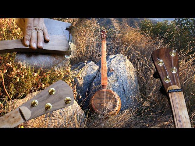 Gourd banjo FULL BUILD with walnut and cherry burl