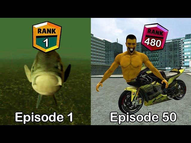 Brawl Stars Rank Up Skibidi The Fish 1 - 50 | Motorbikeman (Episode 50)