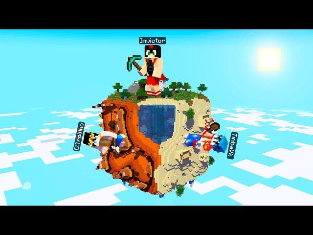 ¡NADIE SOBREVIVE en el PLANETA CUADRADO de MINECRAFT!  INVICTOR Mapa Survival