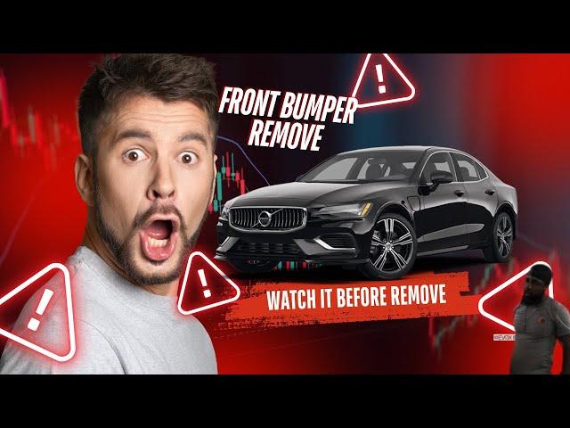 DIY 2023 Volvo S60 B5 how to remove the front bumper