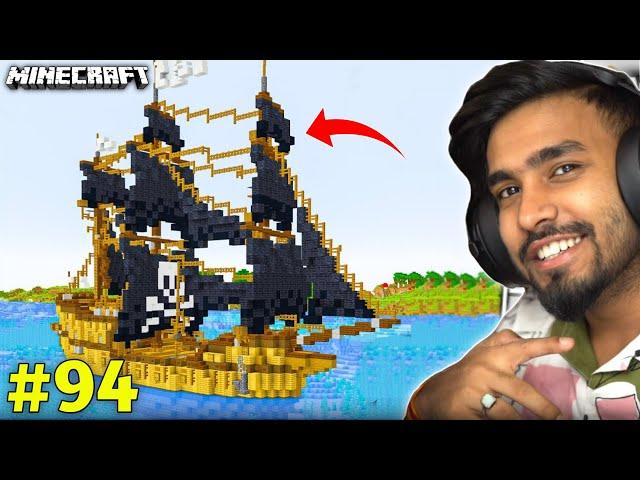 TECHNO GAMERZ BUILD A PIRATE SHIP IN MINECRAFT I TECHNO GAMERZ I UJJWAL GAMING