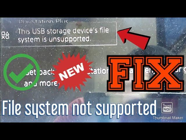 How to FIX "Device's file system unsupported" on PS4! | No FORMAT | No 3rd Party Apps | 100% Working
