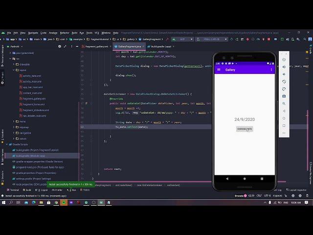 (Fragment) DatePickerDialog  - Android Studio Tutorial (Malay)