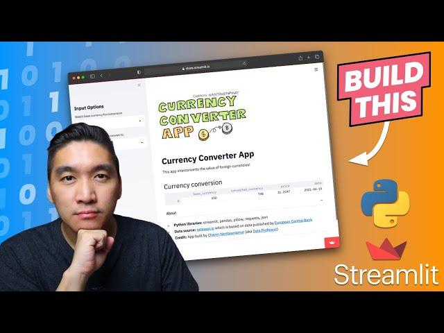 How to build a Currency Converter App | Streamlit #25