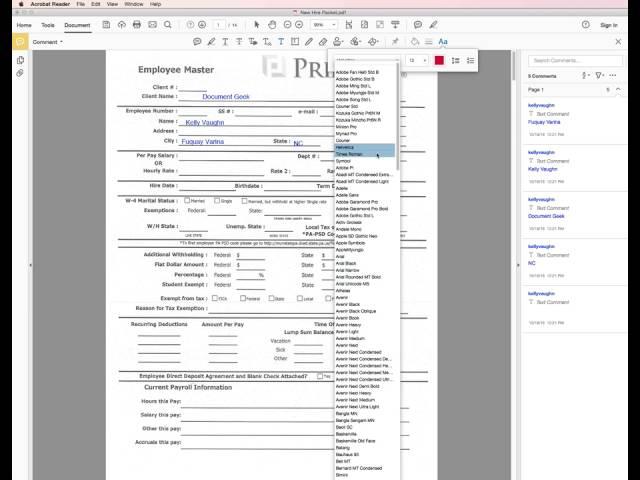 How to Fill out a Scanned Form in Adobe Acrobat Reader