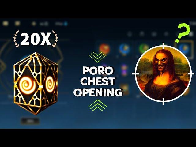 Opening 20 Poro Store Random Skin Chests / feat. Crazy Lucky Pulls!