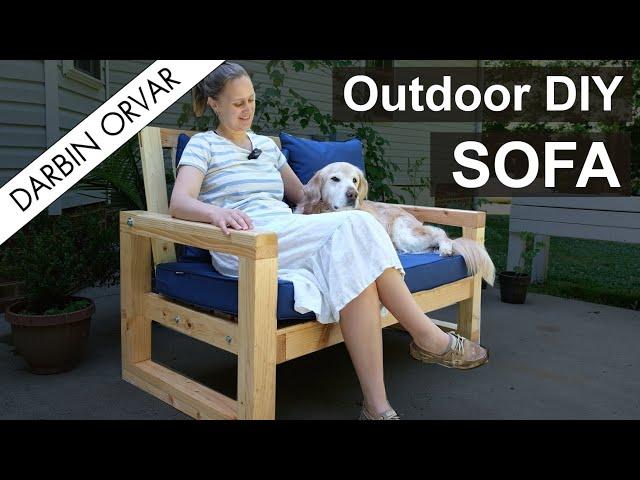 How-to Build an Outdoor Sofa Using Framing Lumber (With Building Plans!)