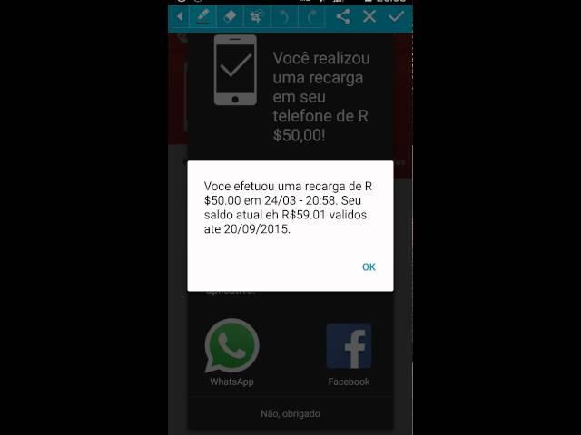 mCent  Brasil - Fazendo uma recarga de R$ 50,00