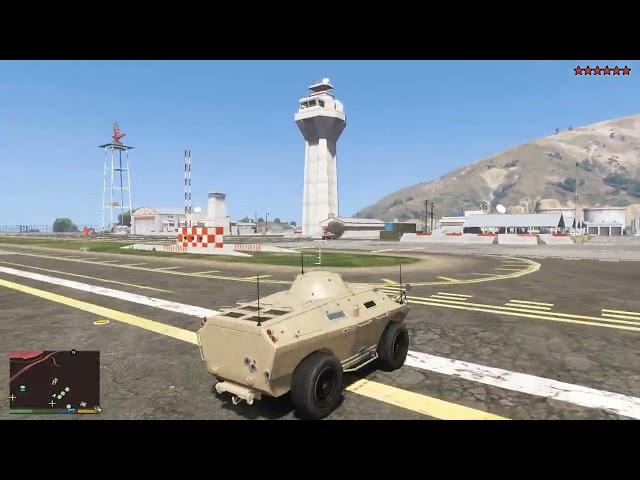 GTA 5 - Fort Zancudo Military Base Rampage / Dogfight + Ten Star Escape