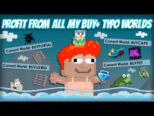 INSANE PROFITS! GOT BGLS! (BUY/SELL WORLD!) Typo Rare Name - GrowTopia