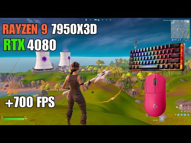 RTX 4080  + Ryzen 9 7950X3D | Fortnite CHAPTER 2 REMIX | 700+FPS | 1920x1080 | Ranked