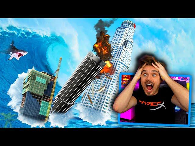 In GTA 5.. BIGGEST Tsunami DESTROYS Los Santos! (Disaster!)