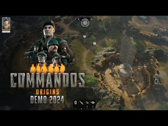 Commandos: Origins Demo 2024 Gameplay (Hard)