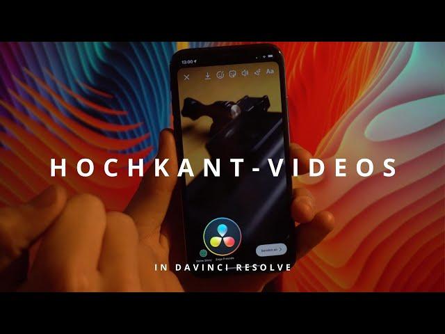 Instagram Stories in DaVinci Resolve erstellen - Hochkantvideos | Tutorial (Deutsch)