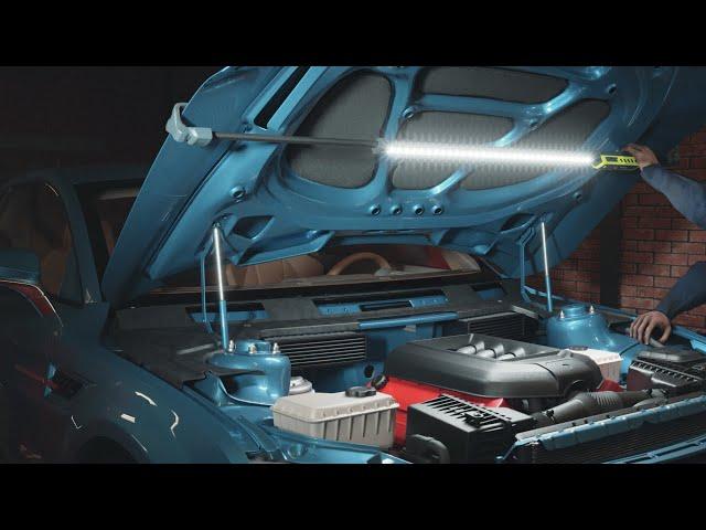 PHILIPS XPERION 6000 UNDER BONNET LIGHT - Erweiterbares, leistungsstarke LED-Lampe für den Motorraum