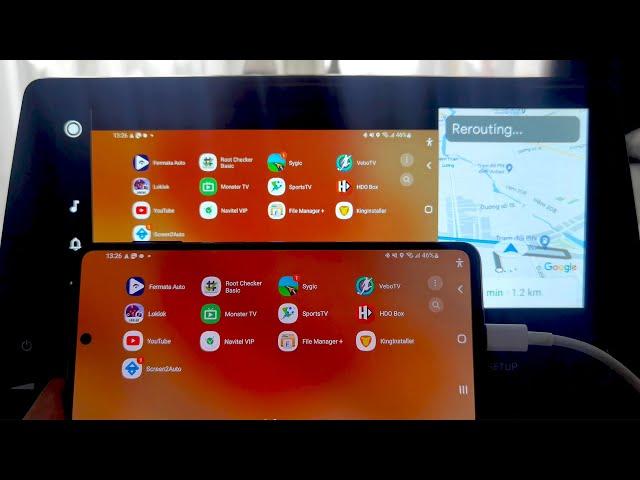 Android 12/Android Auto 8.2 - Mirror Android Auto with Screen2Auto No Need ROOT To Use Touch
