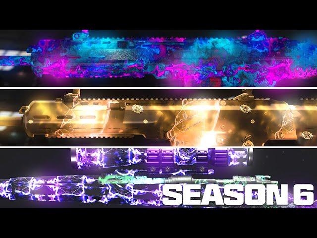 ALL Season 6 FREE ANIMATED CAMOS SHOWCASE (Constellations End, Lightning, & MORE) - Modern Warfare 3