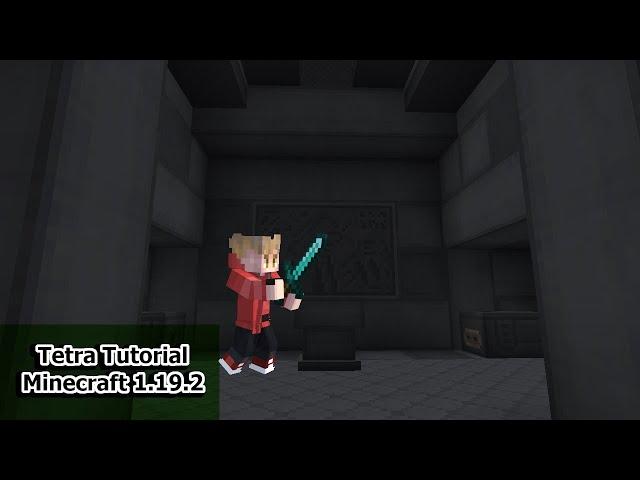 TETRA Tutorial Modded Minecraft - The Basics 1.19.2