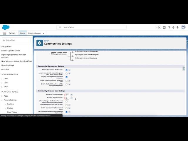 Partner Community - Enable Self Registration and User Creation - Salesforce in Seconds