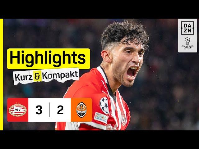 PSV Eindhoven - Shakhtar Donetsk | UEFA Champions League | DAZN Highlights